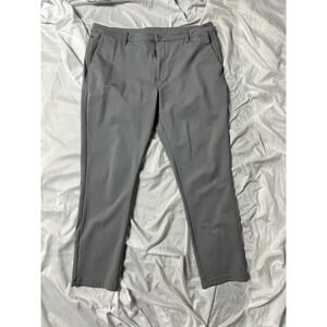INTO THE AM Everyday Chino Pants Grey Mens Size 40 Performance Stretch Trousers